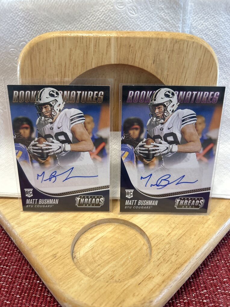 Matt Bushman BYU Autograph Panini Certified Auto