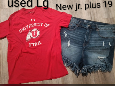 Cute outfit women's U of U shirt & shorts