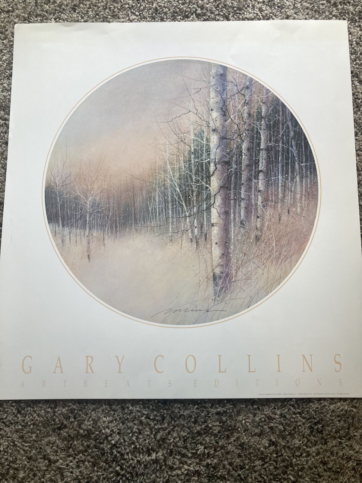 "Alpine Meadows" by Gary Collins - Artbeats Additions - Licenced Re-Print - Mint Condition!