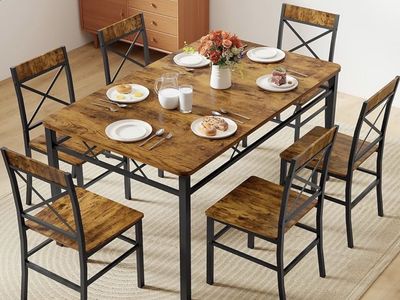 Brand New Zevemomo 7-Piece Dining Table Set