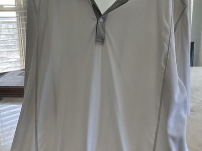 Cutter & Buck Men's White Short Sleeve Performance Polo Shirt XXL/TTG - Polyester