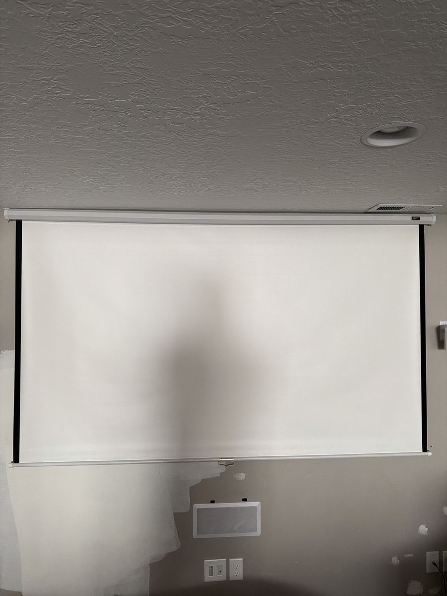 Elite Screens Pull-Down Projector Screen - White Casing