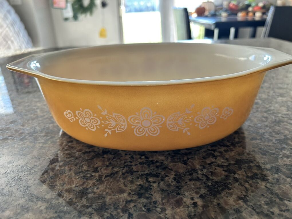 Vintage pyrex Butterfly Gold