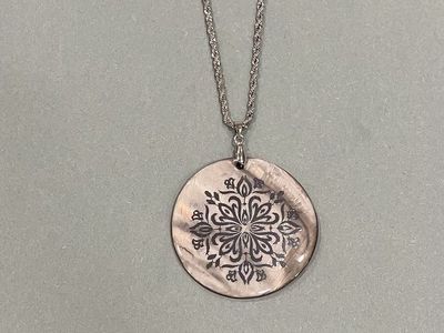 Silver Pendant Shell Necklace