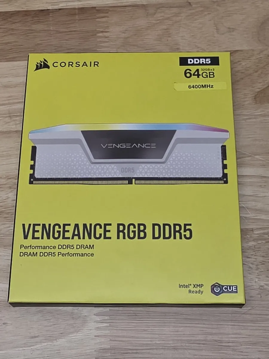 CORSAIR Vengeance RGB 64GB (2 x 32GB) DDR5 6400MHz Desktop Memory