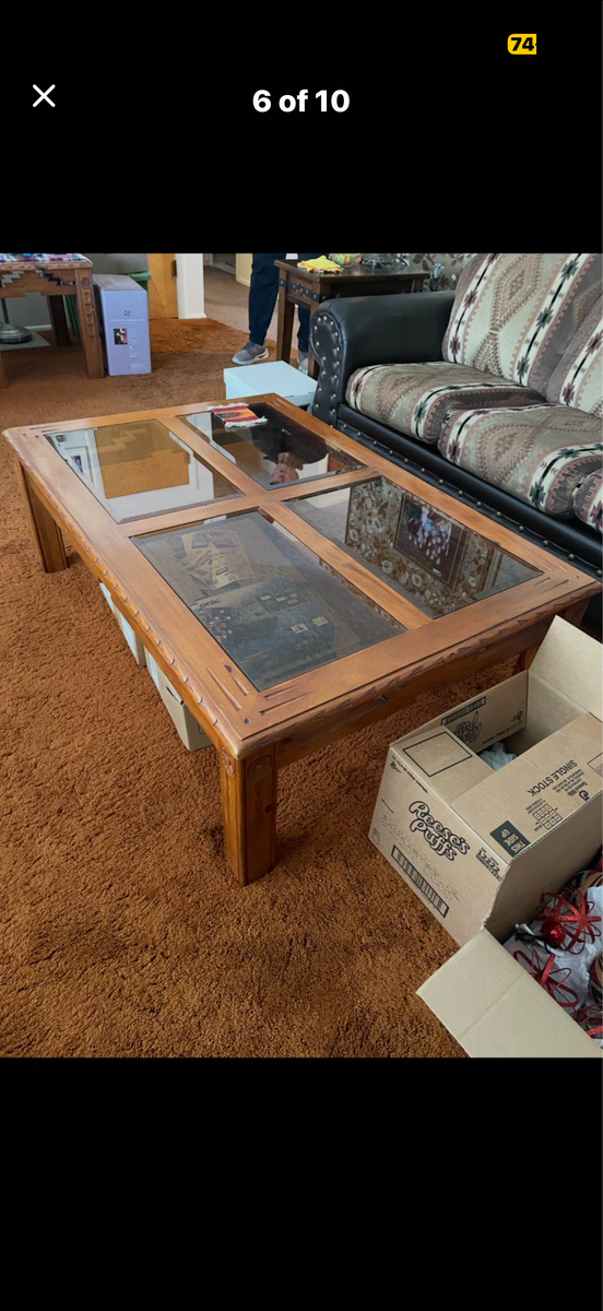 Coffee table with matching end tables