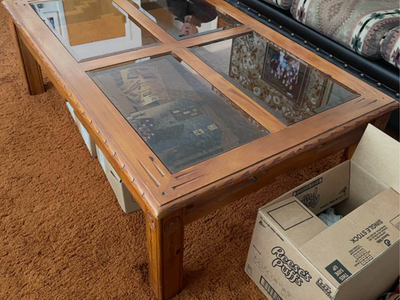 Coffee table with matching end tables