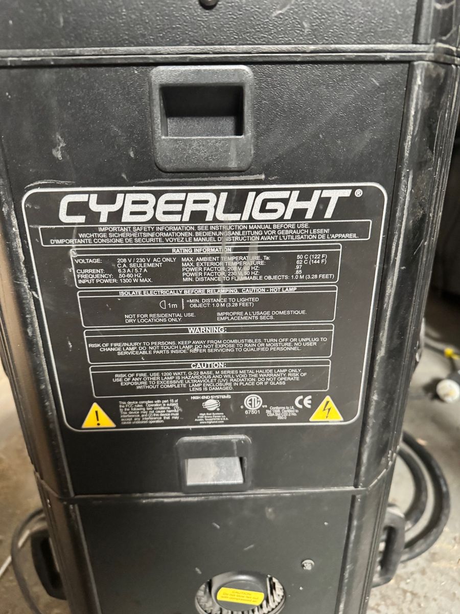 High End Systems Cyber Turbo Mirror Head moving lights