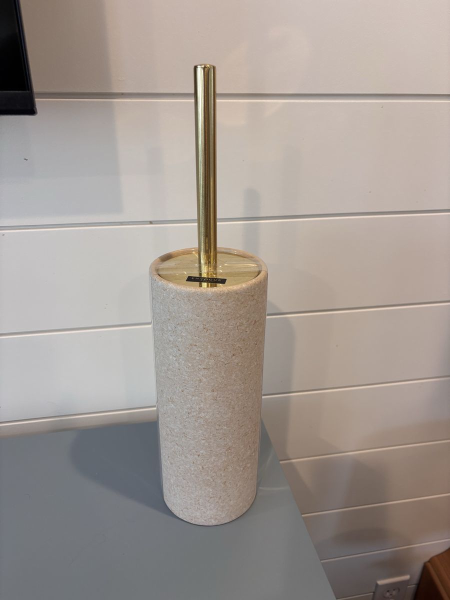 Brand new toilet bowl brush with caddy