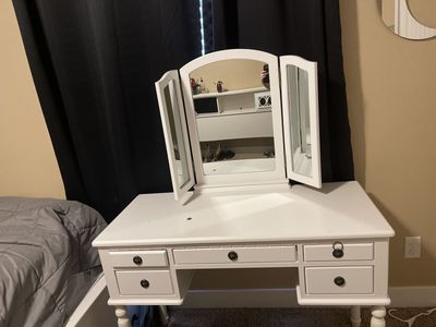 White vanity