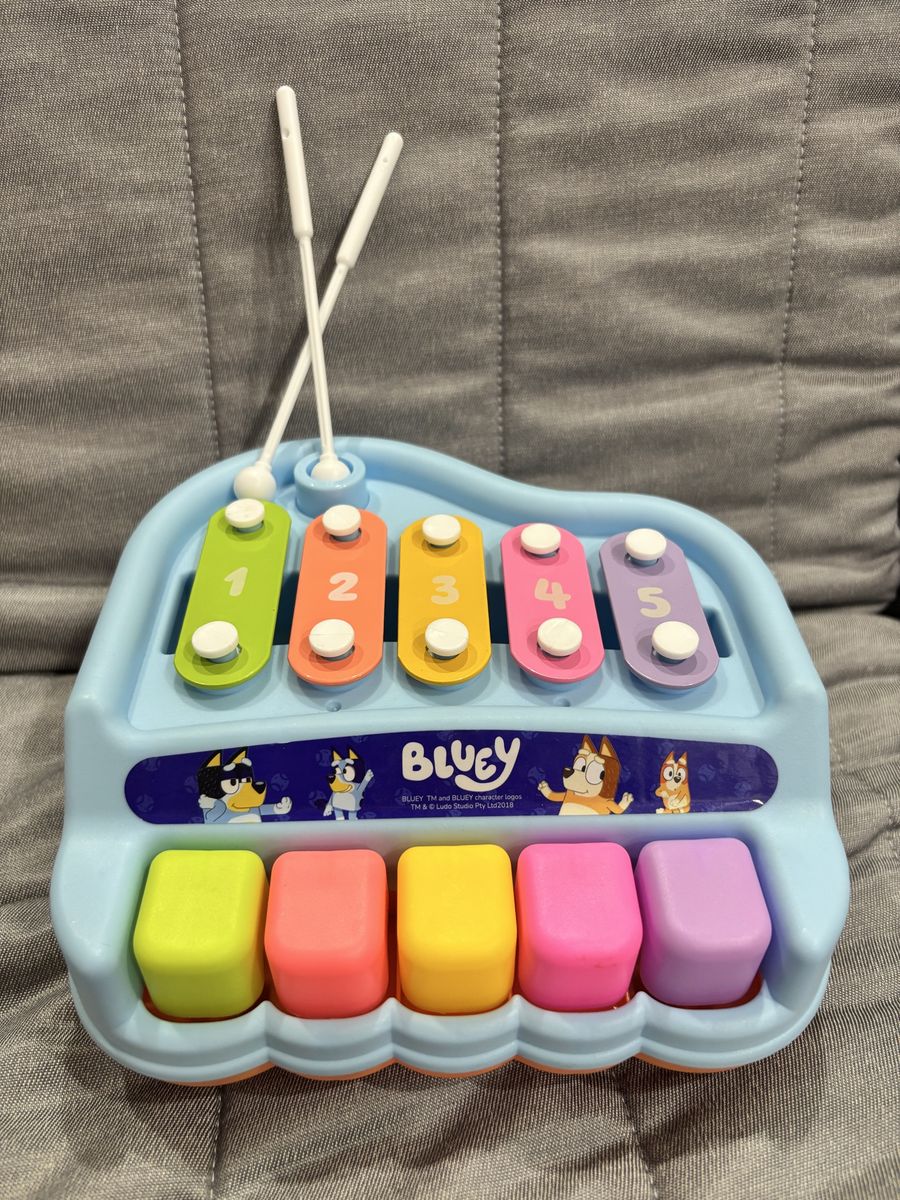 Bluey Xylophone Piano Musical Instrument Toddler Toy - Colorful & Fun