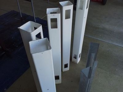 Vinyl fence posts and supports