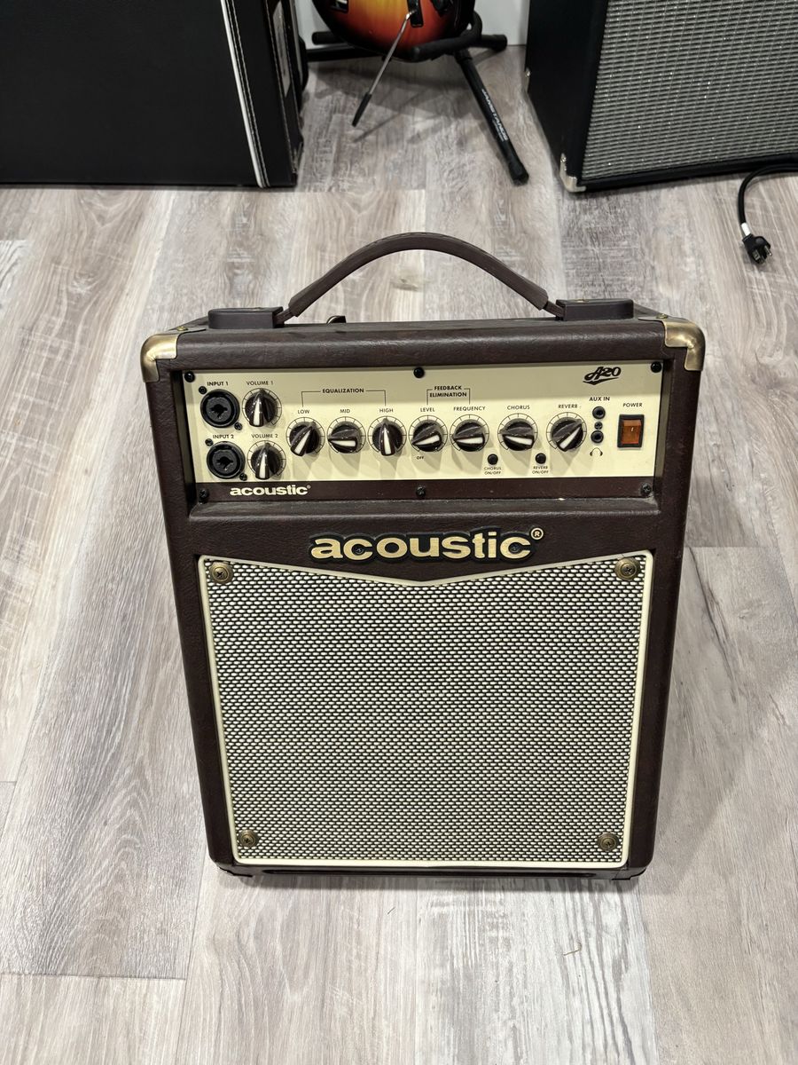 Acoustic A20 20W Acoustic Guitar Amplifier - Brown/Tan