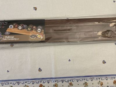 Challenge Coin Company LLC Walnut Solid Oak Coin Display Tray 24"