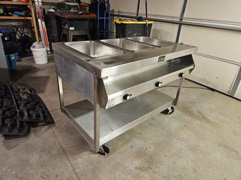 Randell 3 well steam table