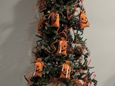 Halloween Tree With Treat Bags