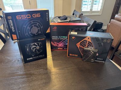 PC Gaming Components Bundle – ASUS ROG B550-F, EVGA PSU, Dark Rock Pro 4, WD Black SSD