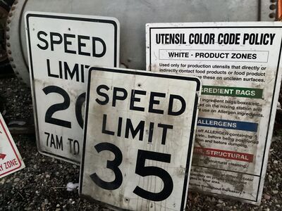 Retired street signs