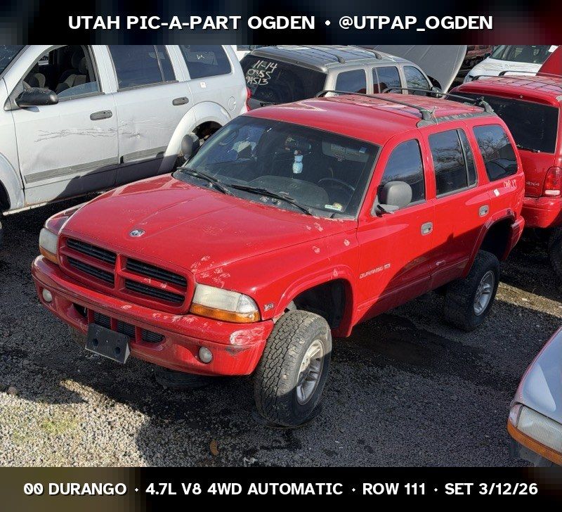 2000 Dodge Durango Parts - UTPAP Ogden