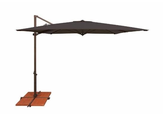 NEW - 8.6 Foot Square Cantilever with Cross Base - Shade Umbrella