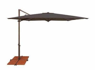 NEW - 8.6 Foot Square Cantilever with Cross Base - Shade Umbrella