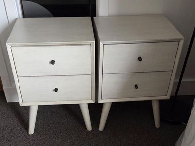 2 Modern Nightstands Brand New