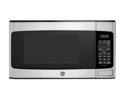 New GE 1.1-cu ft 950 -Watt Countertop Microwave ( Stainless Steel )