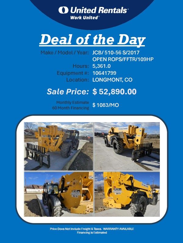 Forklift JCB 510 10K reach forklift 2017 hrs 5361