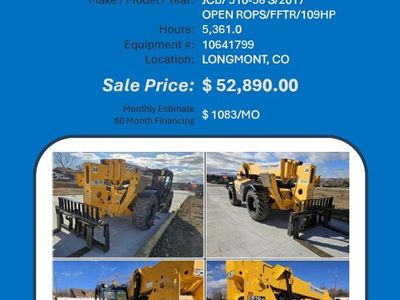 Forklift JCB 510 10K reach forklift 2017 hrs 5361