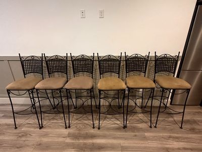 Set of 6 Bar Stools – $100