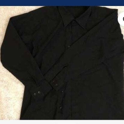 Brand New Black Long Sleeve Button-Down Shirt - Men's Size Small