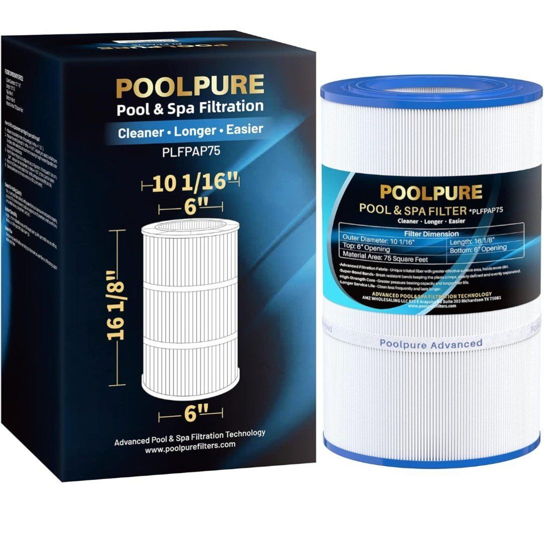 Poolpure pool spa filter PLFPAP 75