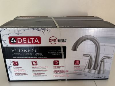 Brand New Delta Eldren brushed nickel faucet