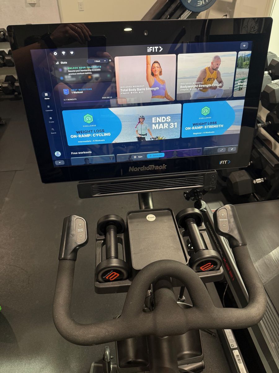 NordicTrack S22i Studio Bike — 2021, Excellent Condition — $750