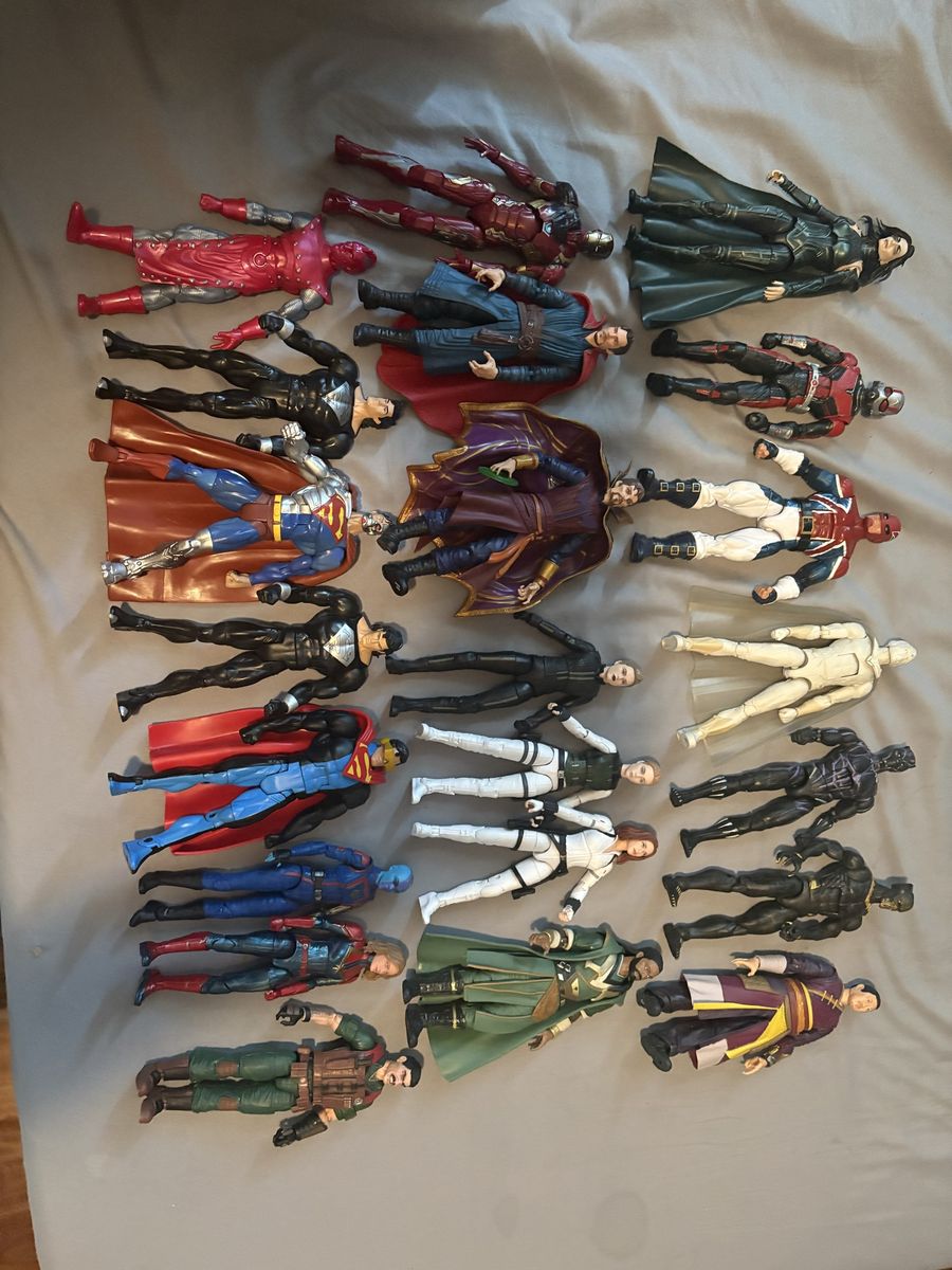 Marvel, Dc, and one gi joe