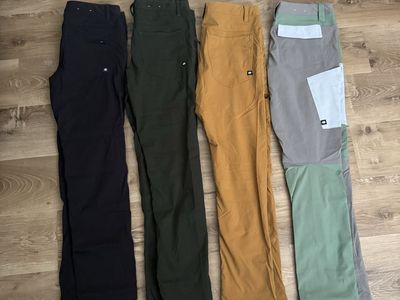 Lot of 4, 686 Everywhere Pants - Slim Fit W32 L32