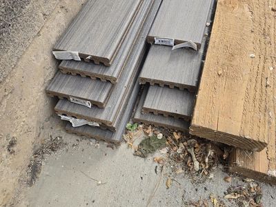 Trex boards (10) and 2x6x16 fir boards (2)