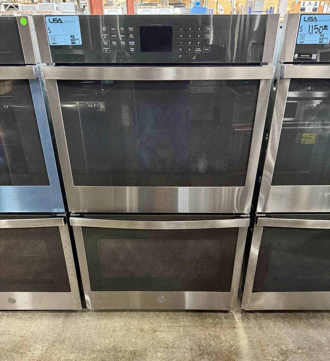 GE BUILT IN DOUBLE WALL OVEN STAINLESS STEEL