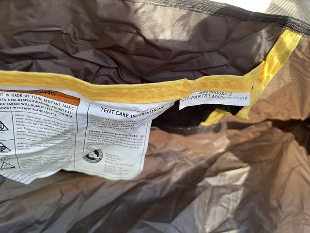 Big Agnes Seedhouse 2 Two-Person Backpacking Tent + Footprint — Excellent Condition