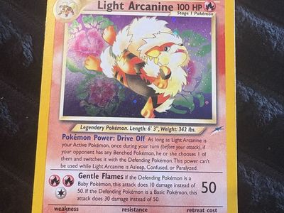 Light Arcanine HP Holo Pokemon Card