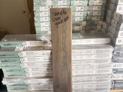 New Traffic Master Water Resistant Glover Grove Laminate Flooring.