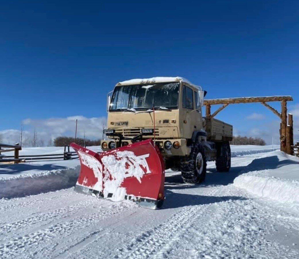 snow plow truck