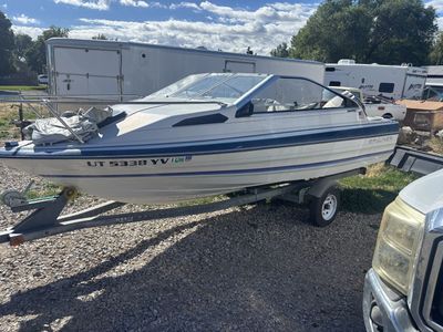 Bayliner Capri Power Boat with Escort Trailer and 85 HP Outboard Motor