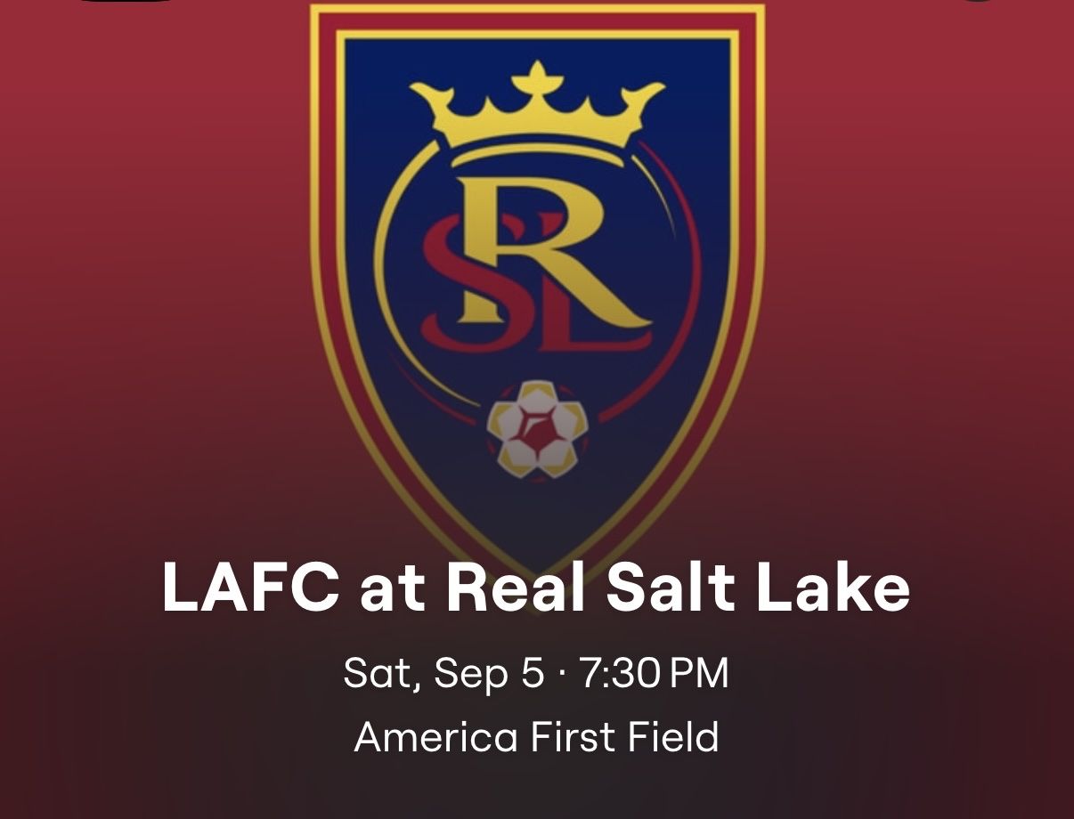 RSL vs LAFC Sep 5 - 2 tickets 