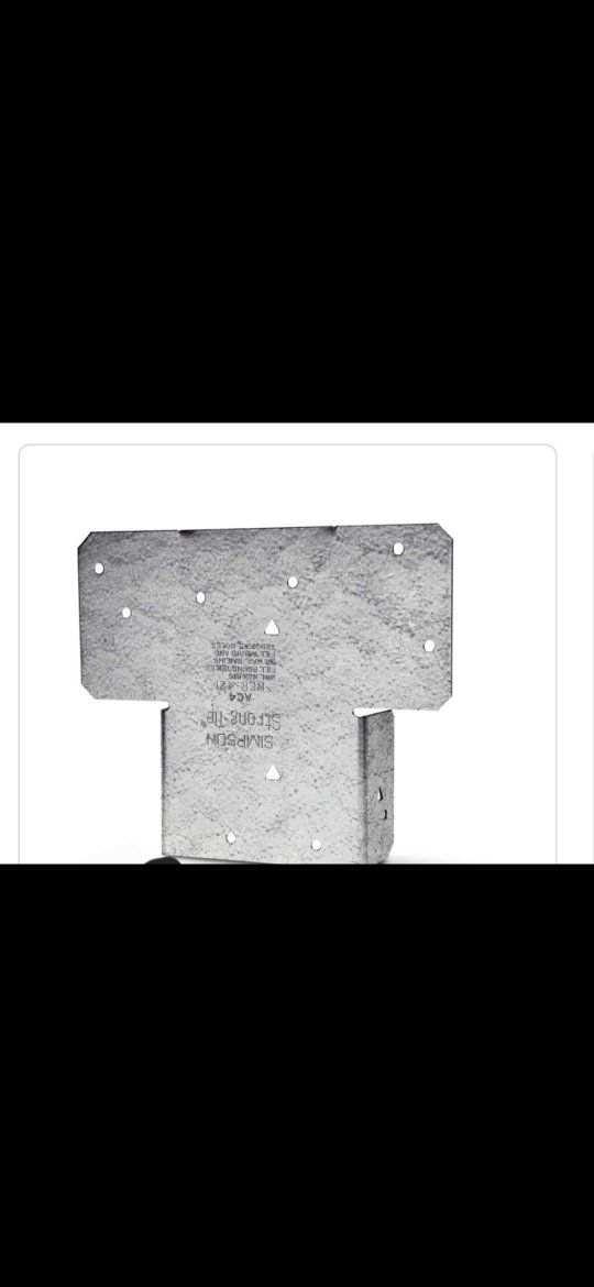Simpson Strong-Tie A23 Standard Angle Tie, Galvanized Steel Connector for Wood Framing