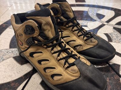 Merrell Smoke Hiking Boots Size 14 - Tan Nubuck Mid-Cut