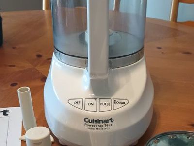 Cuisinart PowerPrep Plus 14- Cup Food Processor White with Discs and Blades