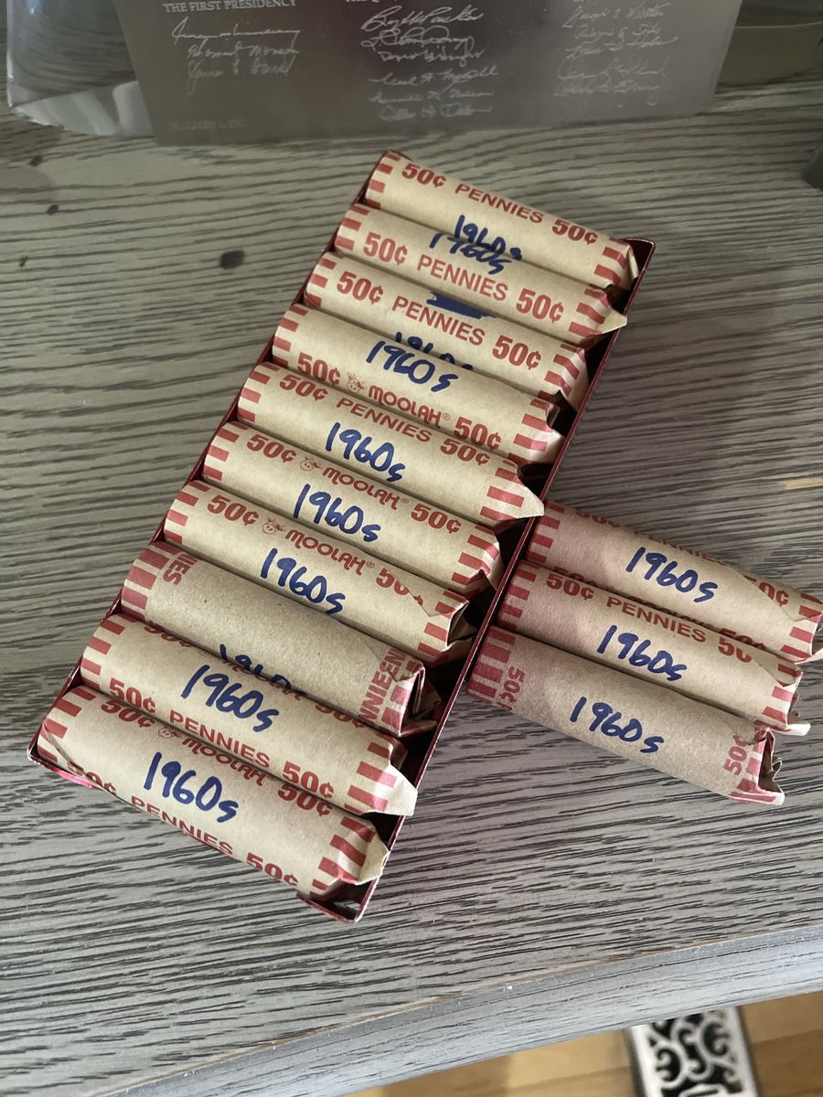 23 rolls of 1960 Lincoln Pennys