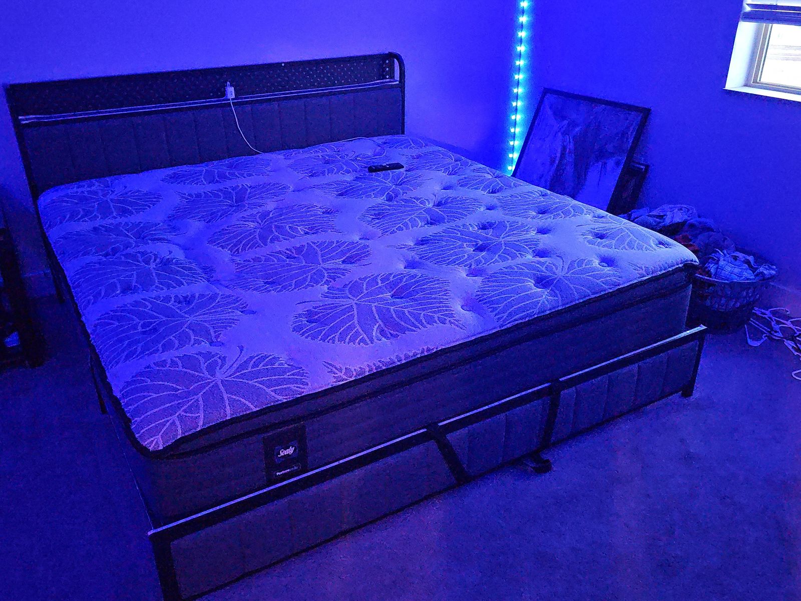 King size bed and mattress