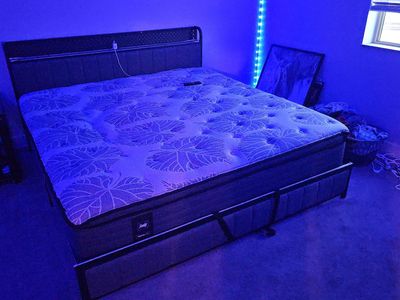 King size bed and mattress